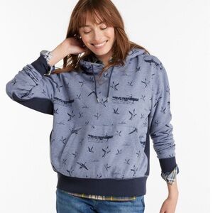 L.L. Bean Navy Graphic Hoodie